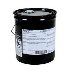 3M Scotch-Weld DP460-B epoxy adhesive Part B in black, 5-gallon (19L) container, 2-part epoxy for industrial bonding.
