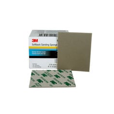 3M PN02600 - 4-1/2 Inch x 5-1/2 Inch Softback Sanding Sponge 1200/1500/Micro-Fine Aluminum Oxide 7000000591 - eGrimesDirect