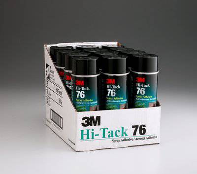 3M Spray 76 76-24OZ-IND - Hi-Tack Spray Adhesive 76 Clear 24 fl. Oz (709.77 ml) 7000046589 - eGrimesDirect