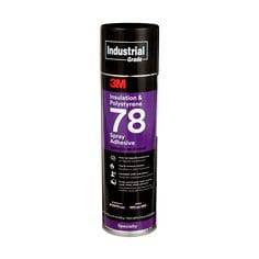 3M Spray 78 78-24OZ-IND - Polystyrene Foam insulation Spray Adhesive 78 in Clear 24 fl. Oz (709.77 ml) 7000046590 - eGrimesDirect