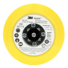 3M Hookit AB05775 - Backup Pads Hookit 05775 Medium 3/4 Yellow 5xNo Hole 7100027274 - eGrimesDirect