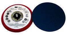 3M AB20351 backup pads, Stikit low profile 3/8 inch, red, no hole, pack of five, for sanding and polishing tasks