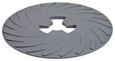 3M AB45207 disc pad face plate for backup pads, 5-inch medium gray surface, suitable for sanding and polishing applications.