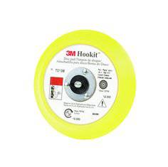 3M Hookit Disc Pad 70138 backup pad, 6-inch diameter with 3/4-inch size and 5/16-24 external threads for polishing and sanding.