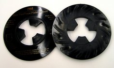 3M AB81733 - Disc Pad Face Plate Ribbed 81733 5 in Hard Black 7000120518 - eGrimesDirect
