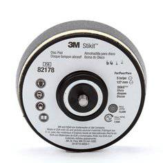 3M AB82178 Stikit disc pad for backup sanding, 5-inch diameter with 1-1/4 inch size and 5/16-24 external threading.