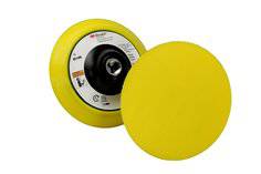 3M Hookit Disc Pad 85105 backup pad, 5-inch diameter with 3/4-inch backing, suitable for sanding and polishing applications.