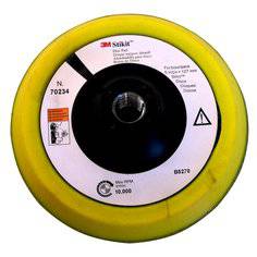 3M AM14993 Stikit disc pad for backup sanding, shown in a close-up image of the gray foam backing pad designed for power tools.