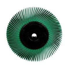 3M Scotch-Brite SB27605 radial bristle brush with 6-inch diameter, 50 grit for cleaning and surface preparation.