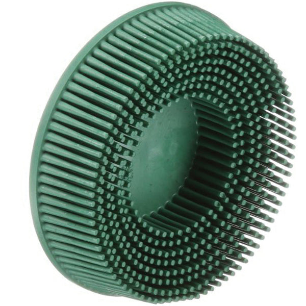 3M Scotch-Brite SB07526 - Scotch-Brite Roloc Bristle Disc 07526 3 in x 5/8 Tapered Coarse 10 Brushes Per Box 4 Box 7100138321 - eGrimesDirect