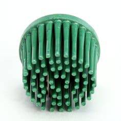 3M Scotch-Brite SB18698 Roloc Bristle Discs, 1 inch x 5/8 inch, 50 grit, for grinding and surface preparation.