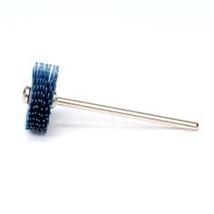 3M Scotch-Brite SB25758 radial bristle disc, 3/4 inch x 1/16 inch, 400 grit, used for surface finishing and polishing.
