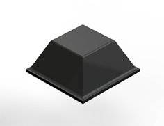 Gray 3M Bumpon SJ5018-GRY protective bumpers showing their adhesive-backed rubber construction for furniture and appliance protection.