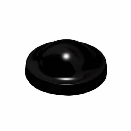Black 3M Bumpon SJ6125-BLK protective bumpers shown on a surface, designed to cushion and protect furniture or equipment.