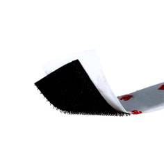 3M SJ3526N black hook bumpons, 3/4 inch by 50 yards, flexible adhesive bumper strips for surface protection and cushioning.