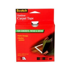 3M Scotch CT3010 - Outdoor Carpet Tape Black (1.38 Inch x 13.33 Yards) 7010412385 - eGrimesDirect