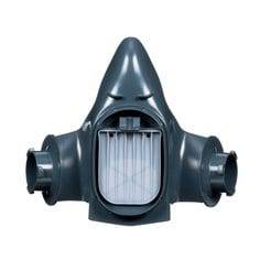 3M 7586 cartridge filter holder for respiratory masks, durable plastic with secure connection points.