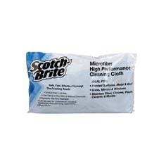 3M Scotch-Brite high-performance cleaning cloth in blue, 32 cm by 36 cm, used for effective cleaning and surface maintenance.