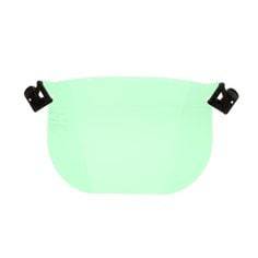 3M Peltor V2B green polycarbonate faceshield for communications protection, with clear, durable face shield and adjustable headgear