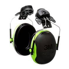 3M Peltor X4P3E - Cap-Mount Earmuffs (Black/Green) 7000104078 - eGrimesDirect