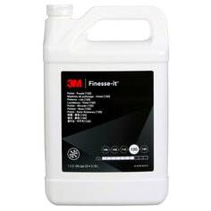 3M Finesse-It AB51056 Purple Polish compound in a gallon container, used for automotive polishing and finishing.