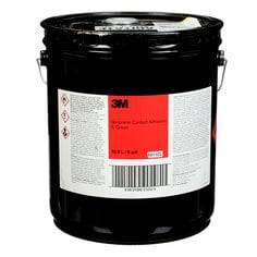 3M Scotch-Weld sprayable neoprene contact adhesive in green, 5-gallon container, suitable for industrial bonding applications.