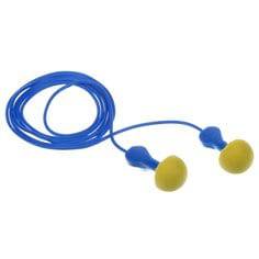 3M E-A-Rsoft Express Pod Corded Earplugs with metal-detectable design for hearing protection in industrial settings.