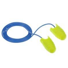 3M E-A-Rsoft Grippers corded earplugs with soft foam tips and cord for hearing protection and noise reduction.