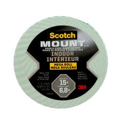 3M 110H-LONGDC-EF - Scotch-Mount Indoor Double-Sided Mounting Tape Mega Roll 0.75 in x 350 in (1.9 cm x 8.89 m) 1 Roll/Pack 3M 7100238513 7100238513 - eGrimesDirect