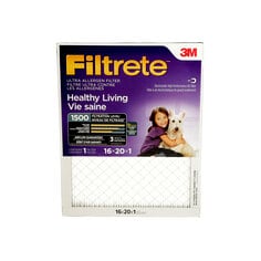 3M 2000DC-6-C - Filtrete Healthy Living Ultra Allergen Filter MPR 1500 16 in x 20 in x 1 in 3M 7100038806 7100038806 - eGrimesDirect