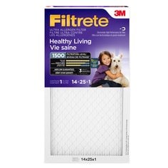 3M 2004DC-6-C - Filtrete Healthy Living Ultra Allergen Filter, Mpr 1500, 14 in x 25 in x 1 in 2004Disc-6-C 7100038777 - eGrimesDirect