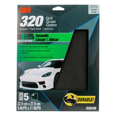 3M 32040 - Wetordry Sandpaper 320 Grit - 9 Inch x 11 Inch 7010364678 - eGrimesDirect