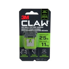 3M 3PH25M-1EF - 3M CLAW Drywall Picture Hanger with Temporary Spot Marker Holds 25 lbs 1 Hanger 1 Marker/Pack 3M 7100227269 7100227269 - eGrimesDirect