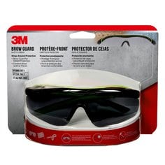 3M 47101H1-DC - 3M Brow Guard Safety Eyewear Black & Green Frame Grey Lens 4/Case 3M 7100153179 7100153179 - eGrimesDirect
