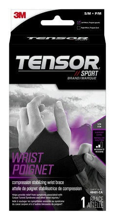3M Tensor Sport Compression Stabilizing Wrist Brace Left Hand S/M