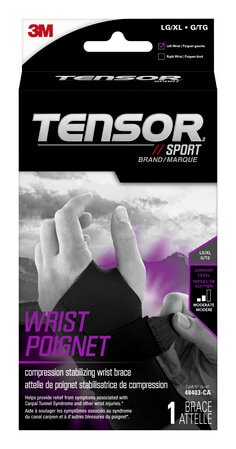 3M 48403-CA - Tensor Sport Compression Stabilizing Wrist Brace 48403-CA, Left Hand, L/XL 3M 7100245479 7100245479 - eGrimesDirect
