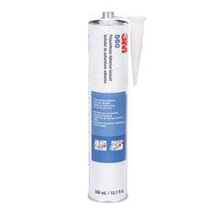 3M 560-CART-BLK polyurethane adhesive sealant in black, 10.5 fl oz cartridge, 12 per case, for sealing and bonding applications.