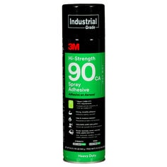 3M 90-LOW VOC - 3M Hi-Strength 90 CA Spray Adhesive - Low VOC <25% Clear Net Wt 19.0 oz 12 per case 3M 7000121418 7000121418 - eGrimesDirect