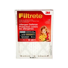 3M 9806DC-6-C - Filtrete Allergen Defense Micro Allergen Filter MPR 1000 15 in x 20 in x 1 in 3M 7100038673 7100038673 - eGrimesDirect