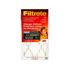 3M 9845DC-6-C - Filtrete Allergen Defense Micro Allergen Filter MPR 1000 11 in x 20 in x 1 in 3M 7000137550 7000137550 - eGrimesDirect