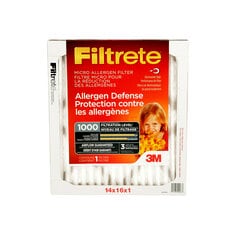 3M 9846DC-6-C - Filtrete Allergen Defense Micro Allergen Filter MPR 1000 14 in x 16 in x 1 in 3M 7000137551 7000137551 - eGrimesDirect