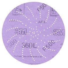 3M AB01709 - 3M Hookit Clean Sanding Disc 360L P500 5 in (127 mm) 3M 7010029937 7010029937 - eGrimesDirect