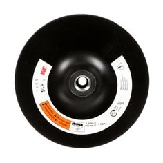 3M AB05682 - 3M Disc Pad Holder 916, 6 in x 1/8 in x 3/8 in 5/8-11 Internal, 1 per case 3M AB05682 7000120890 - eGrimesDirect