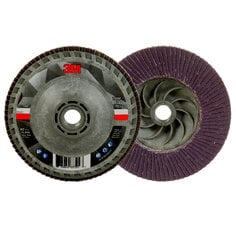3M AB05936 - 3M Flap Disc 769F 120+ Quick Change Type 27 4-1/2 in x 5/8 in-11 10/Case 3M 7100243875 7100243875 - eGrimesDirect