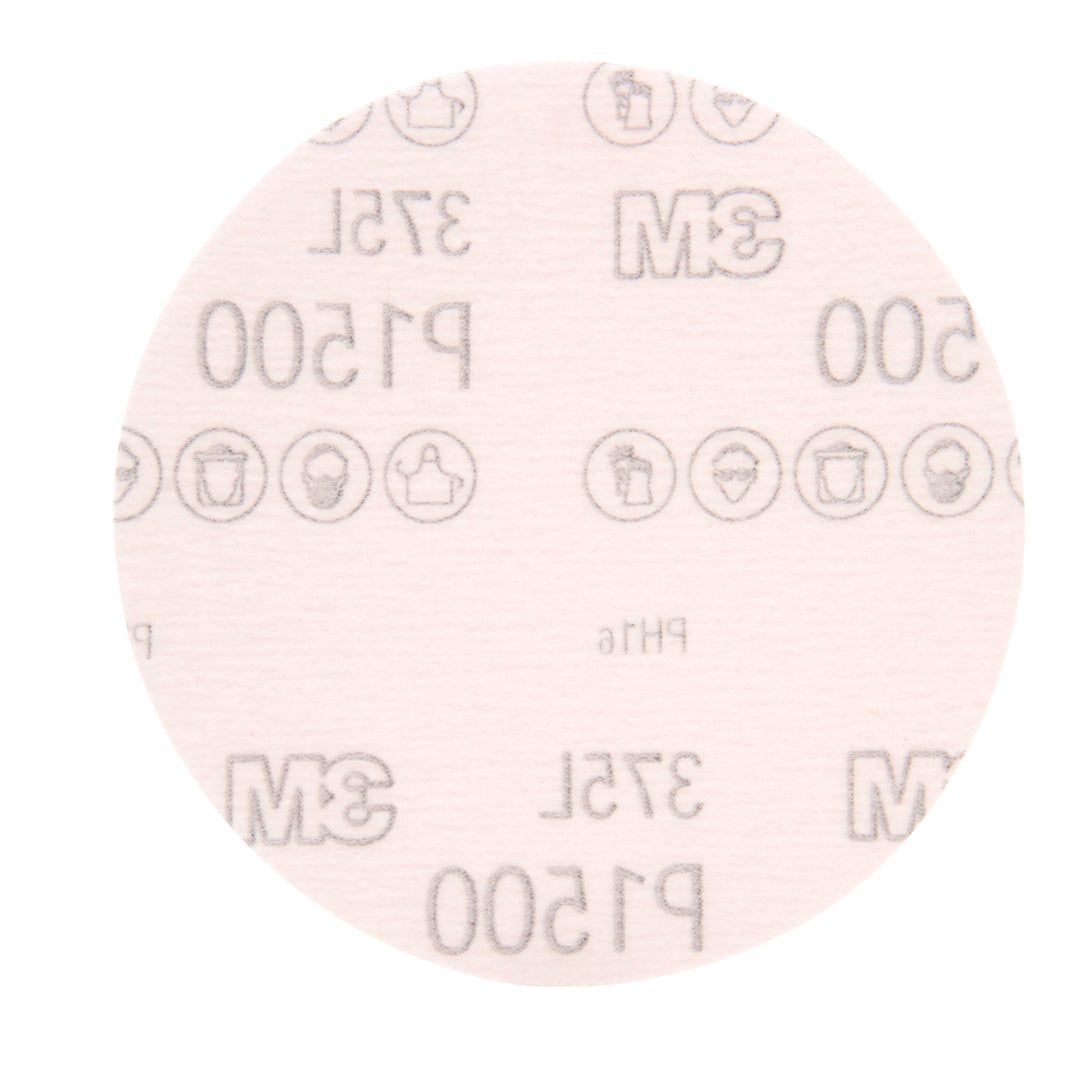3M AB55709 - 3M 5INx1500-grit Hookit Aluminum Oxide Film Disc 375L 3M 7000045402 7000045402 - eGrimesDirect