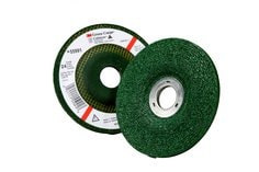 3M AB55987 - 3M Green Corps Depressed Center Wheel, 24 9 in x 1/4 in x 7/8 in, 10 per inner 20 per case 3M AB55987 7000120223 - eGrimesDirect
