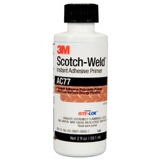 3M AC77-S/W-2OZ - Instant Adhesive Primer AC77 in Clear - 2 fl. Oz (59.1 ml) Bottle 7100039260 - eGrimesDirect