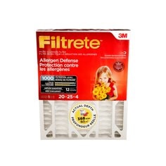 3M DP03DC-4-C - Filtrete Allergen Defense Micro Allergen Deep Pleat Filter, Mpr 1000, 20 in x 25 in x 4 in Dp03Disc-4-C 7100134162 - eGrimesDirect