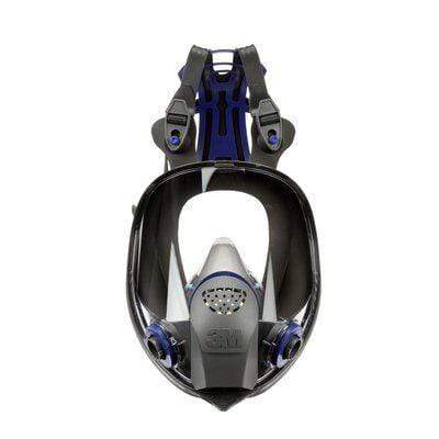 3M FF-401 EA Ultimate FX full facepiece reusable respirator for small size, with clear face shield and adjustable straps.