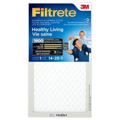 3M MA04DC-6C - Filtrete Healthy Living Maximum Allergen Filter MPR 1900 14 in x 25 in x 1 in 3M 7100040136 7100040136 - eGrimesDirect